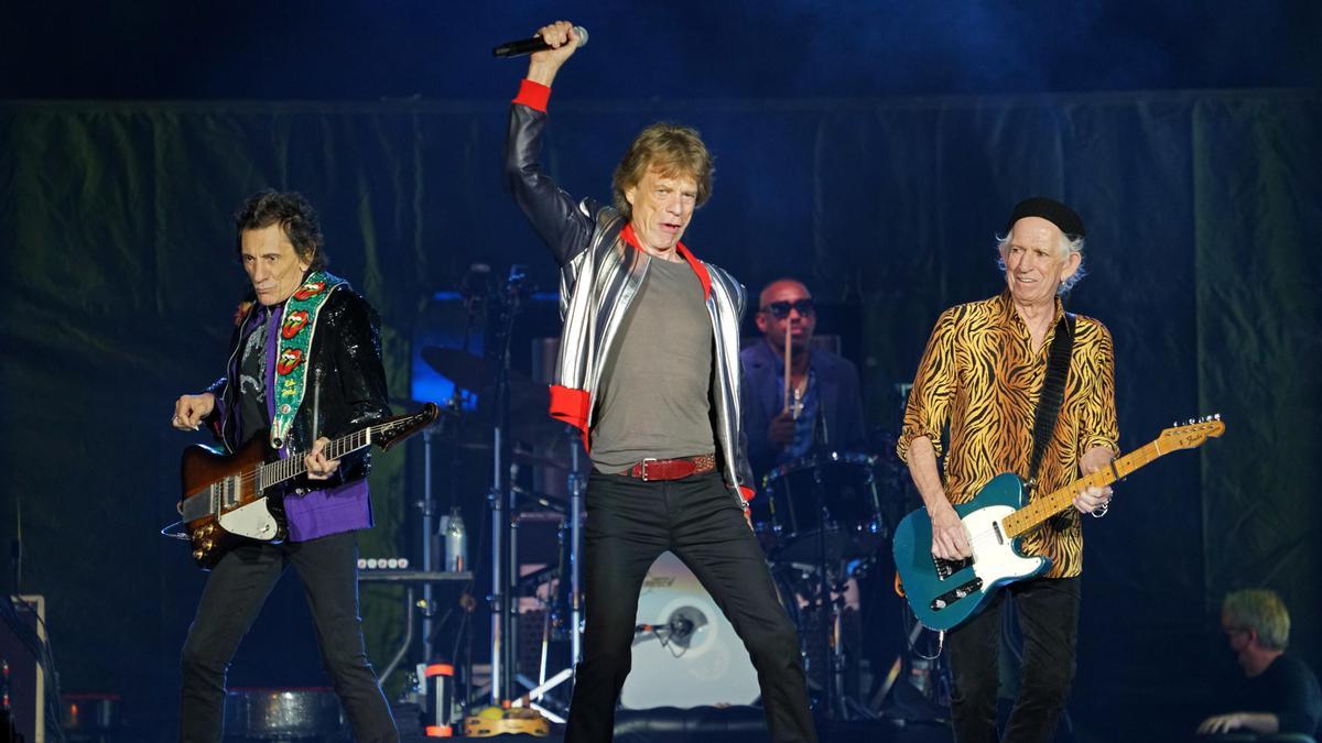 Imagen de un concierto de los Rolling Stone.