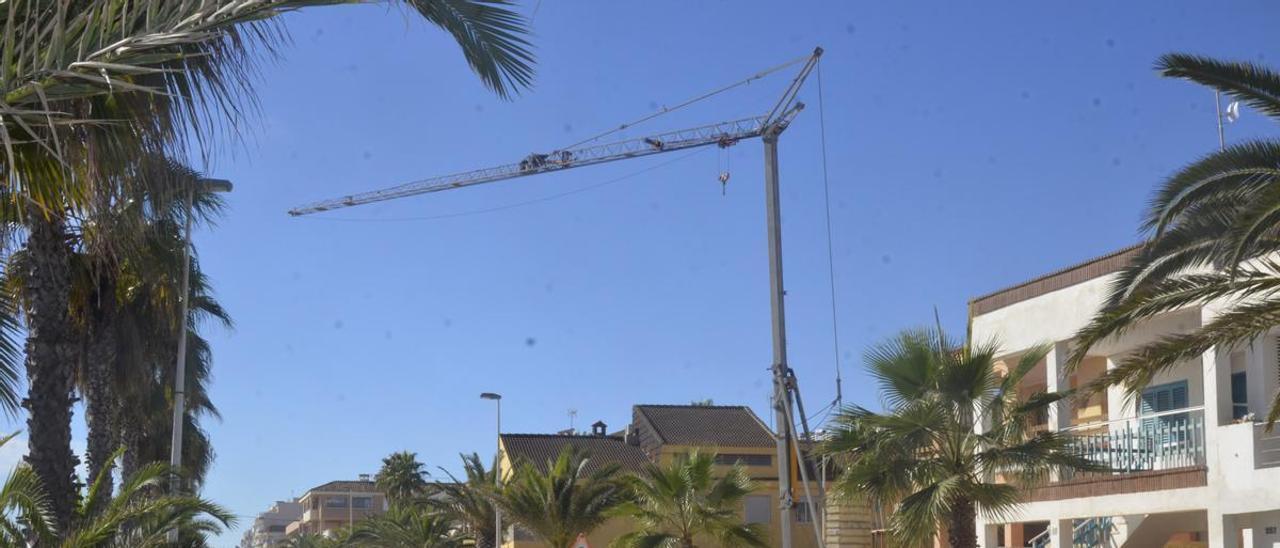 Las nuevas grúas de construcción están en la avenida Mare Nostrum.