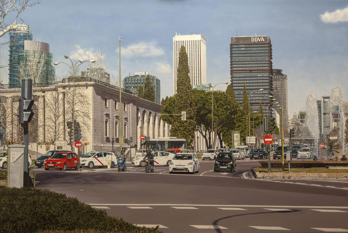 'Paseo de la Castellana desde Nuevos Ministerios' (2019), de José Miguel Palacio.