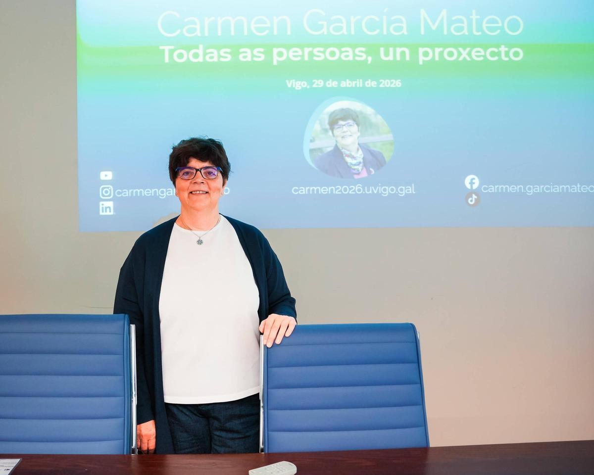 Carmen García Mateo, durante a campaña.