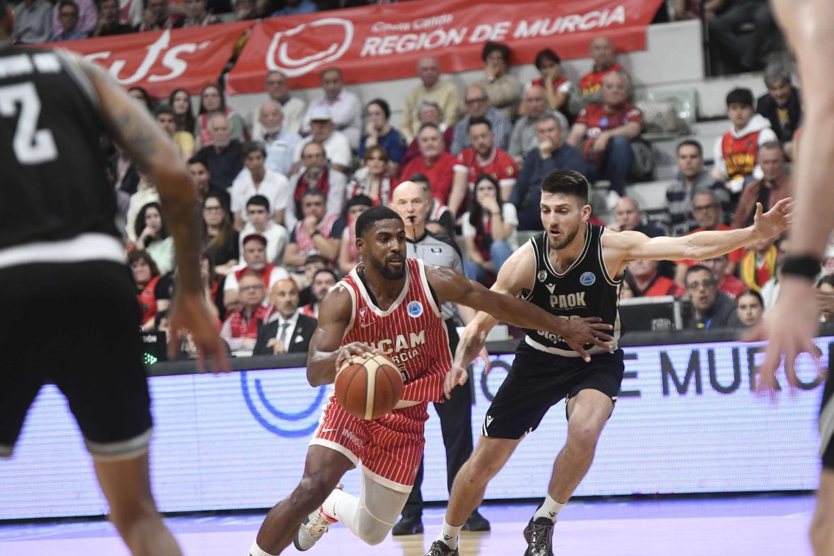 Las imágenes del UCAM Murcia - PAOK de Salónica