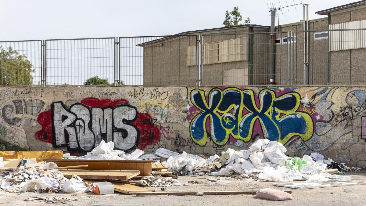 Alrededores de la Escuela Superior de Arte y Diseño de Alicante, donde se detectó hace poco una plaga de pulgas.
