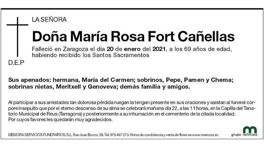 María Rosa Fort Cañellas