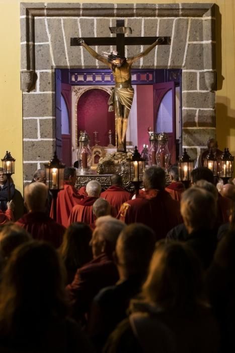 19.04.19. Las Palmas de Gran Canaria.SEMANA SANTA. Procesión del silencio en la iglesia del Espitiru Santo, Vegueta.  Foto Quique Curbelo  | 19/04/2019 | Fotógrafo: Quique Curbelo