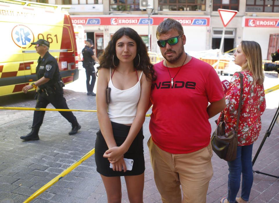 Siete heridos al derrumbarse el techo de un supermercado en la calle Bonaire