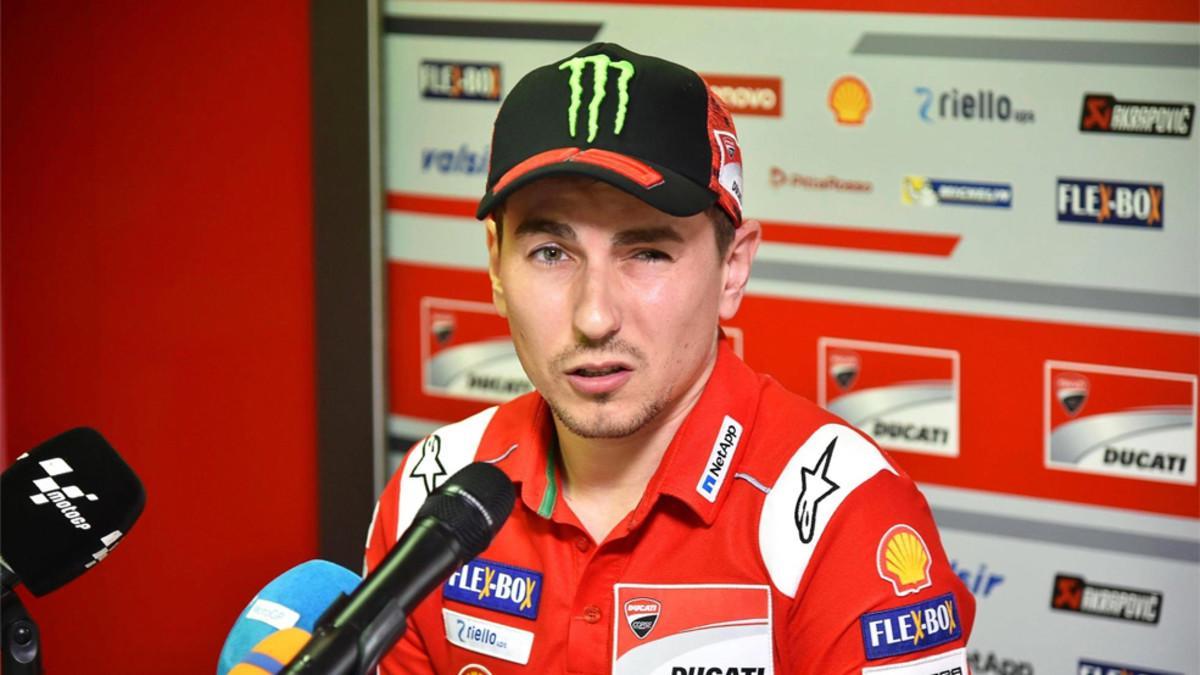 Jorge Lorenzo, en su primera comparecencia pública tras su fichaje por Honda para 2019