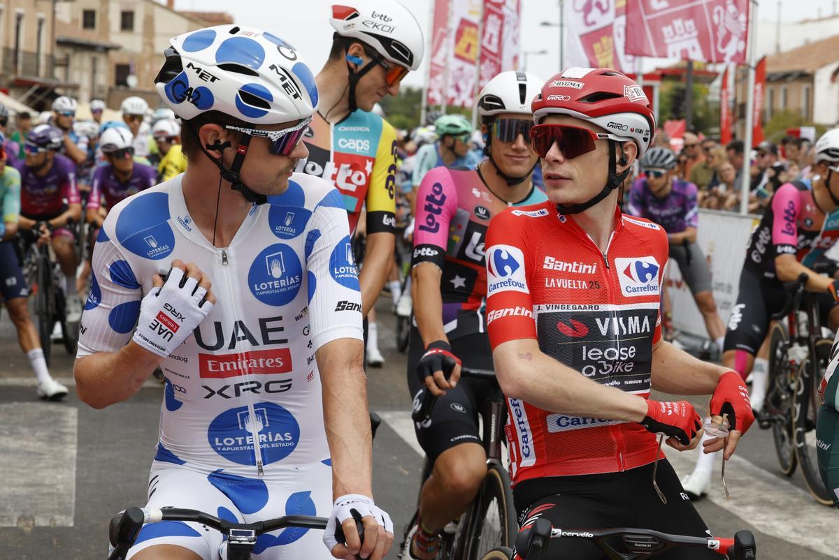 Jonas Vingegaard y Jay Vine, en la Vuelta a España
