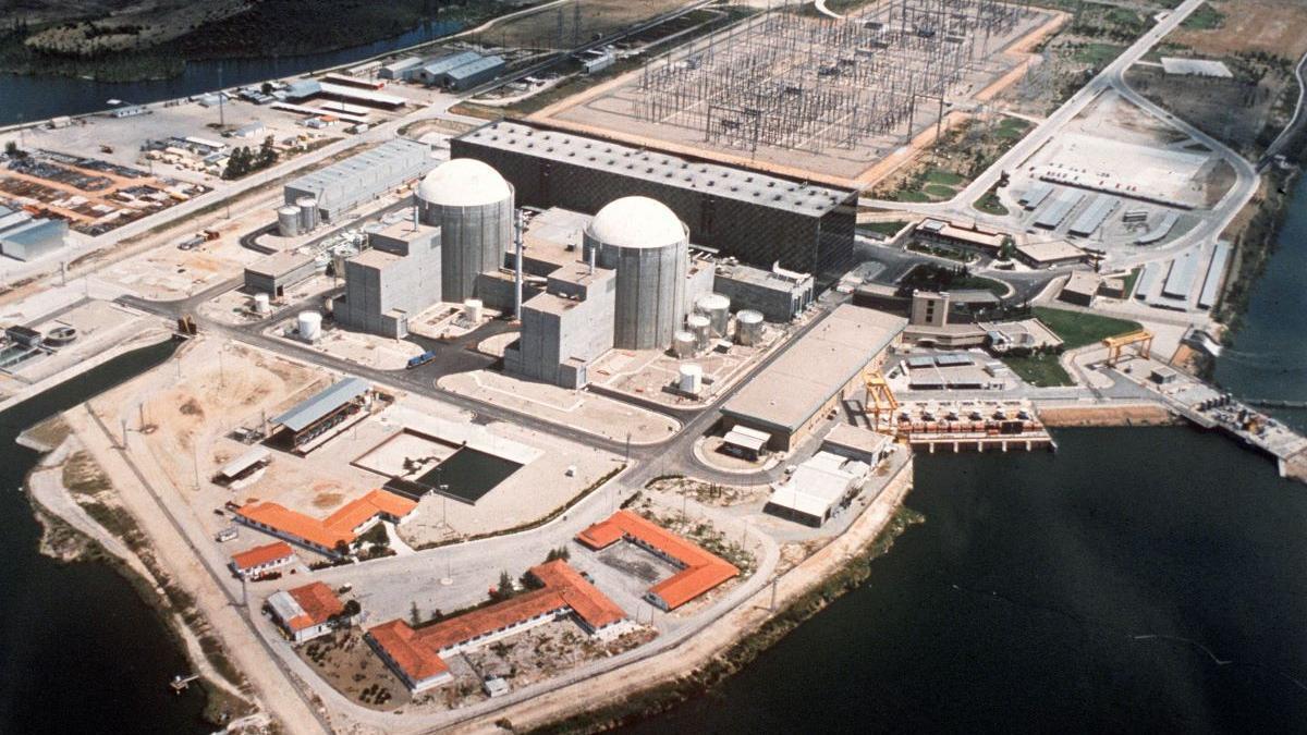 Imagen aérea de la Central Nuclear de Almaraz.