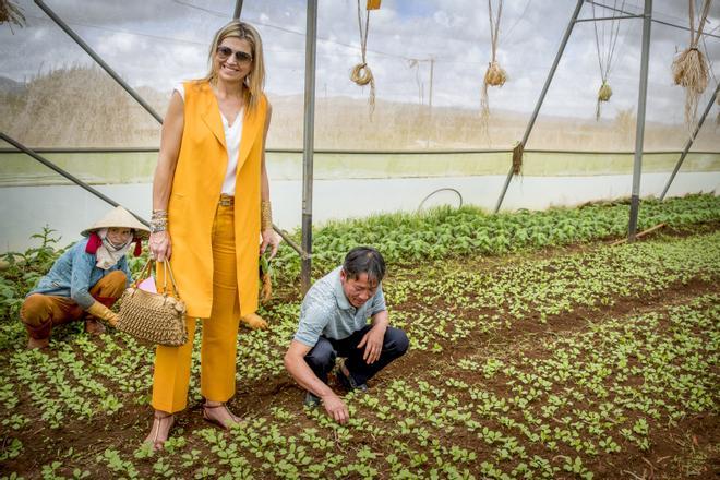 Máxima de Holanda con total look de Zara