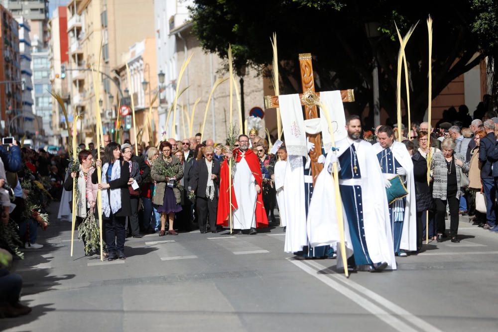 Procesión de las Palmas en la parroquia de Ntra. Sra. de los Ángeles