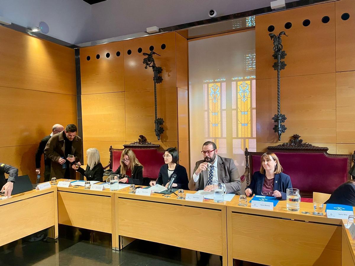 Imagen de la junta local de seguridad de Mataró, celebrada este jueves por la mañana en el Saló de Sessions del Ayuntamiento de la capital del Maresme