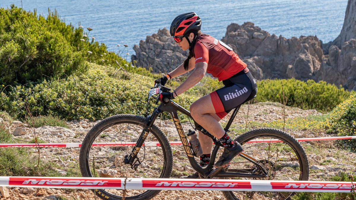 Foto de archivo de una prueba ciclista BTT en Mallorca.