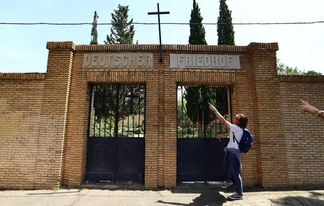 El camposanto alemán del cementerio de Torrero.