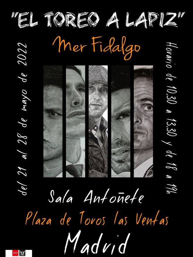 Cartel de la exposición de Mercedes Fidalgo en Las Ventas.