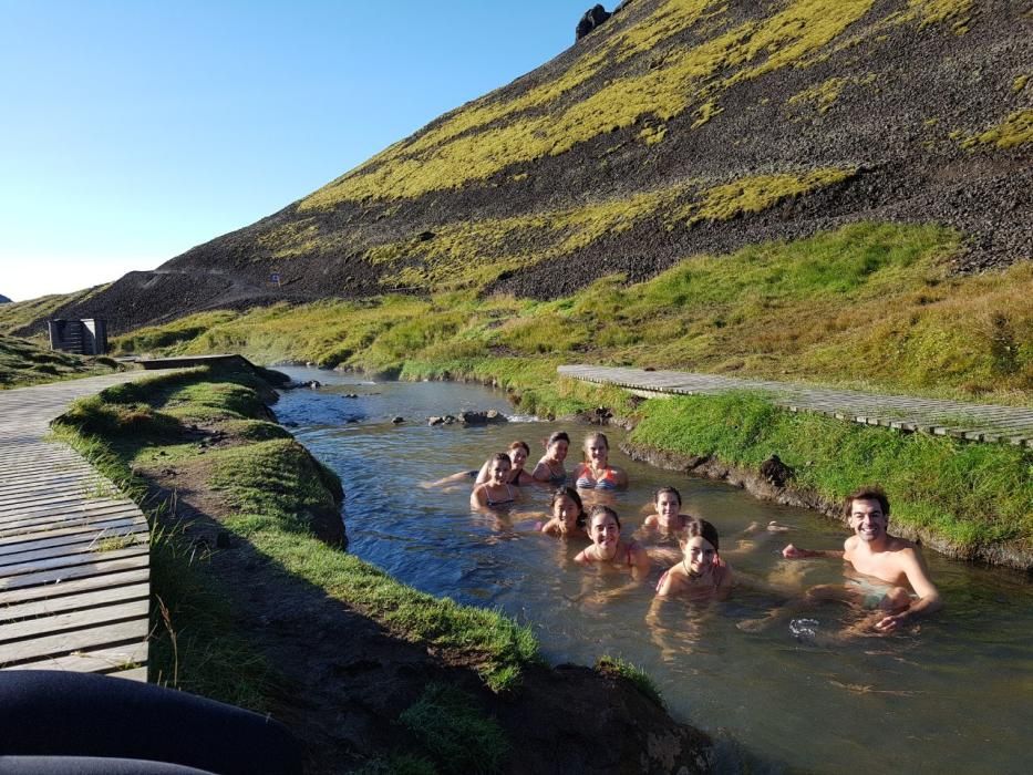 Alumnos alcoyanos en Islandia