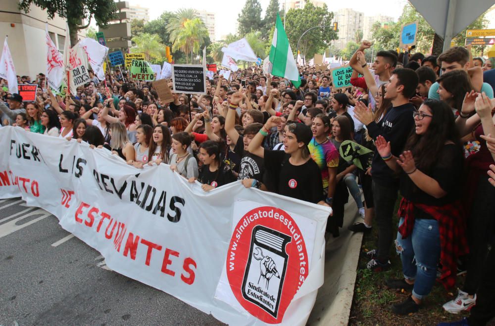 Manifestación contra la reválida en Málaga