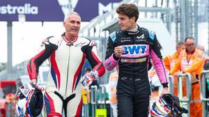 Jack y Mike Doohan, en un circuito