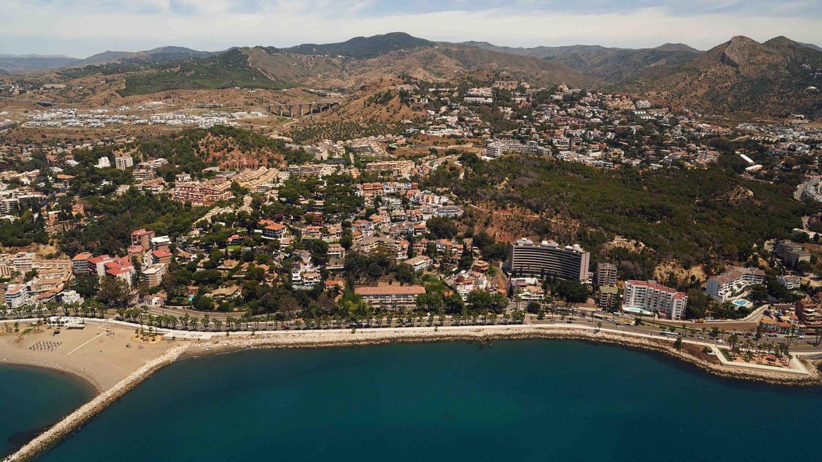 Vistas aéreas de Málaga.