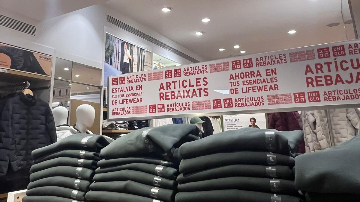 Artículos rebajados.