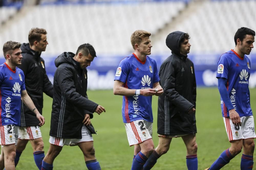 El partido entre el Oviedo y el Alcorcón, en imágenes