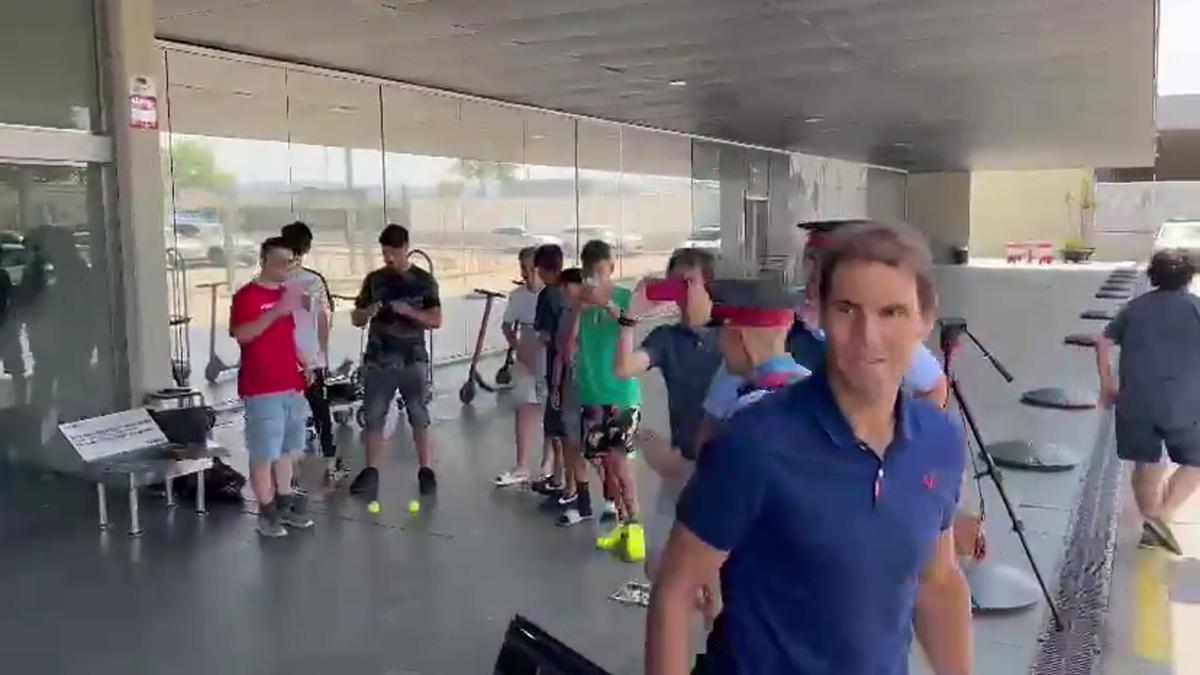 Llegada de Rafa Nadal al Aeropuerto del Prat