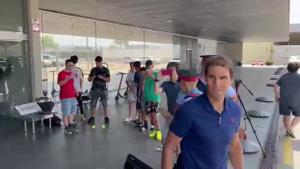 Nadal es visita a Barcelona per al tractament del seu peu lesionat