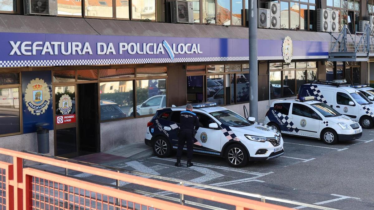 Vista general de la Jefatura de la Policia Local de Vigo.