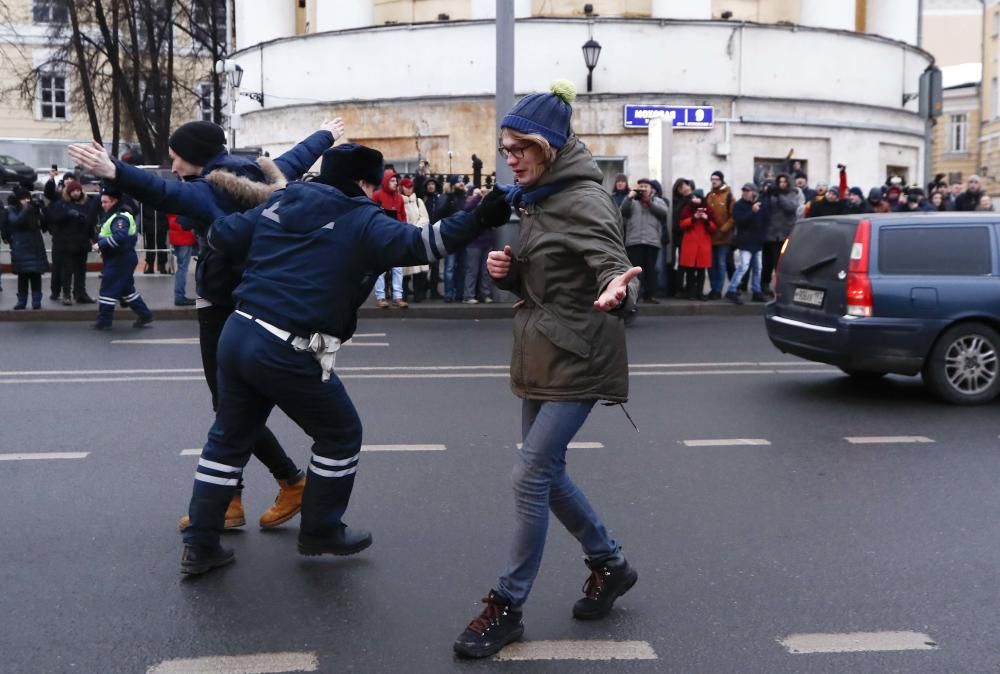 Protestas contra Putin en Moscú