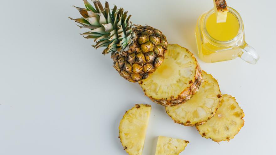 La infusión de piña para adelgazar y diurética para bajar los kilos de más tras la Navidad