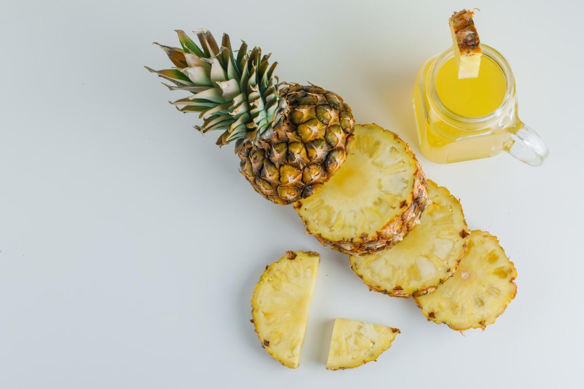 Puedes aprovechar toda la piña.