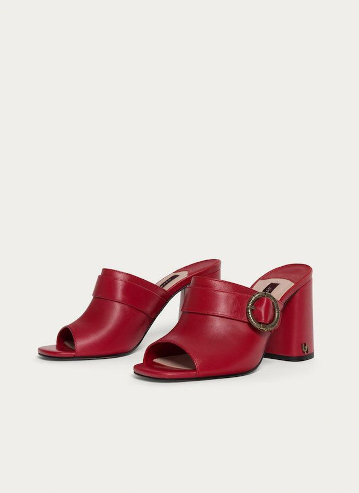 Zapatos rojos: las mules