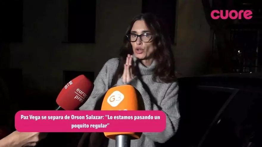 Las primeras palabras de Paz Vega tras confirmar su separación con Orson Salazar: "Es un momento difícil"