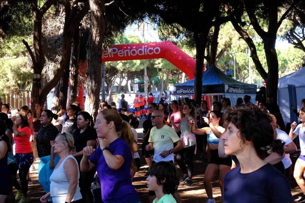 Participantes en el festival Gavà Fitness Beach celebrado el pasado sábado.