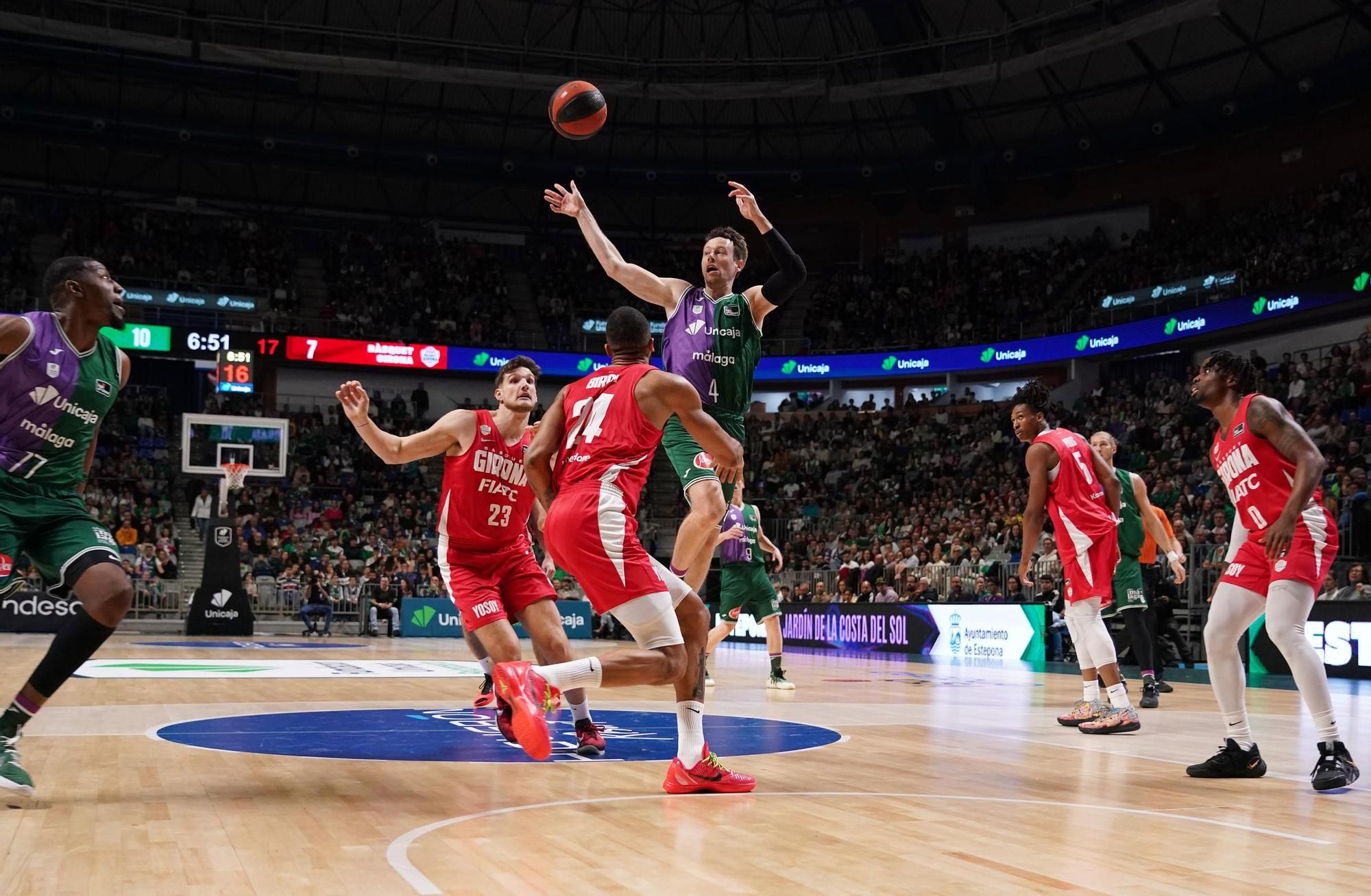 El Unicaja - Basquet Girona de la Liga Endesa, en fotos