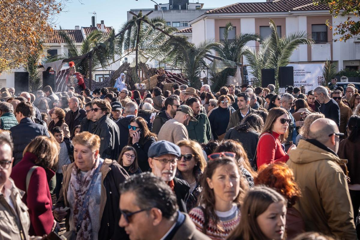Un recorrido por el tradicional belén viviente de Mérida