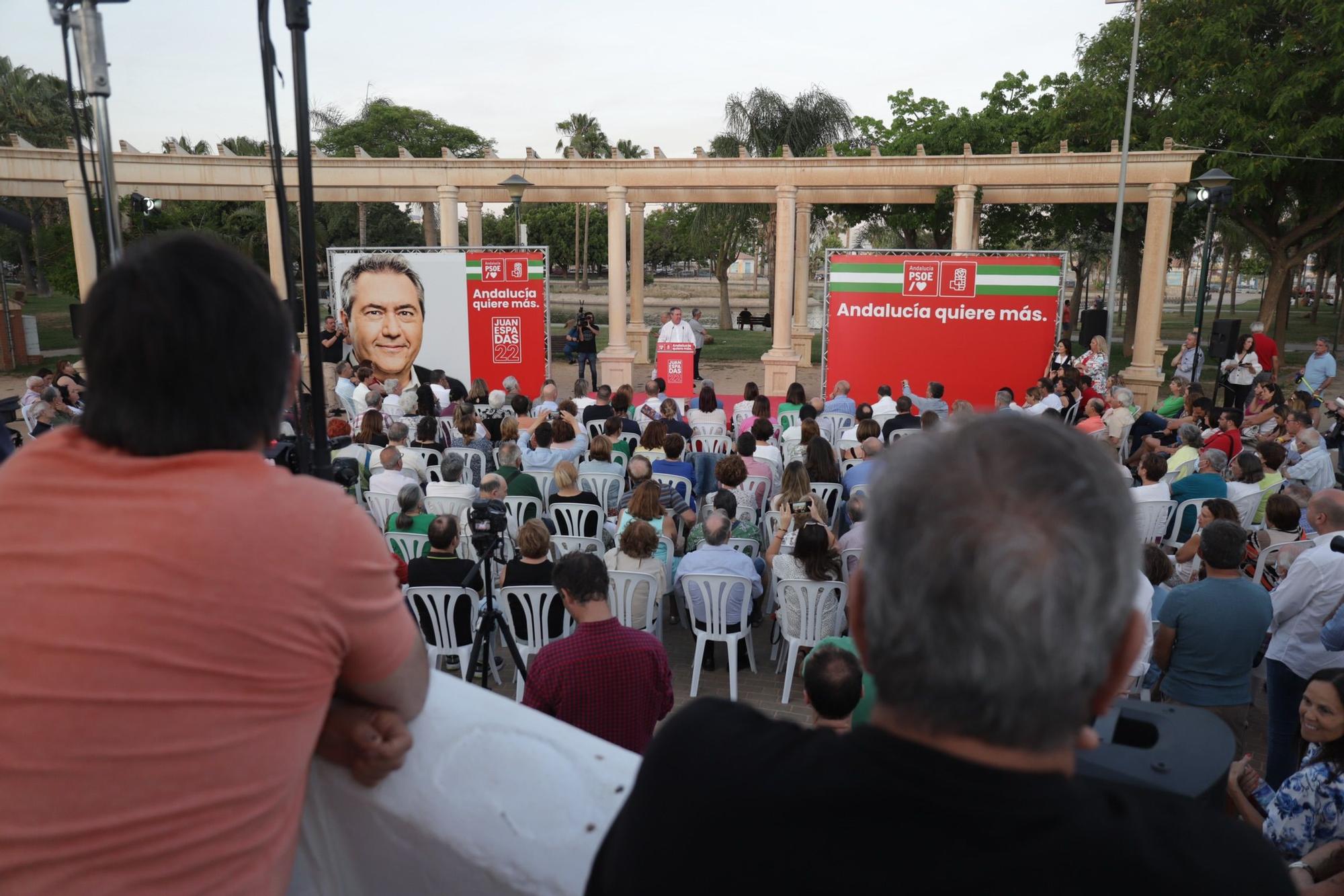 Acto de Juan Espadas, candidato del PSOE a las elecciones andaluzas, en Málaga