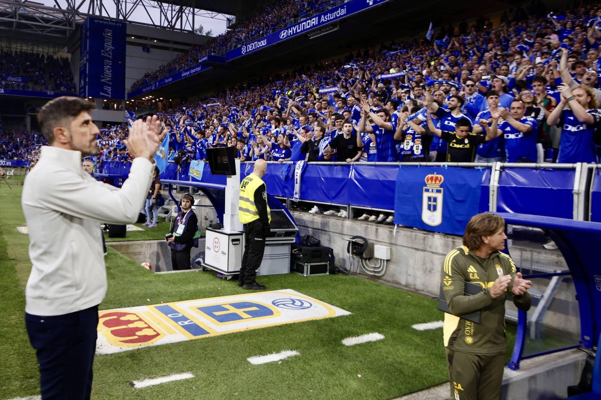 Así se vivió en el Carlos Tartiere la final del play-off entre el Real Oviedo y el Mirandés