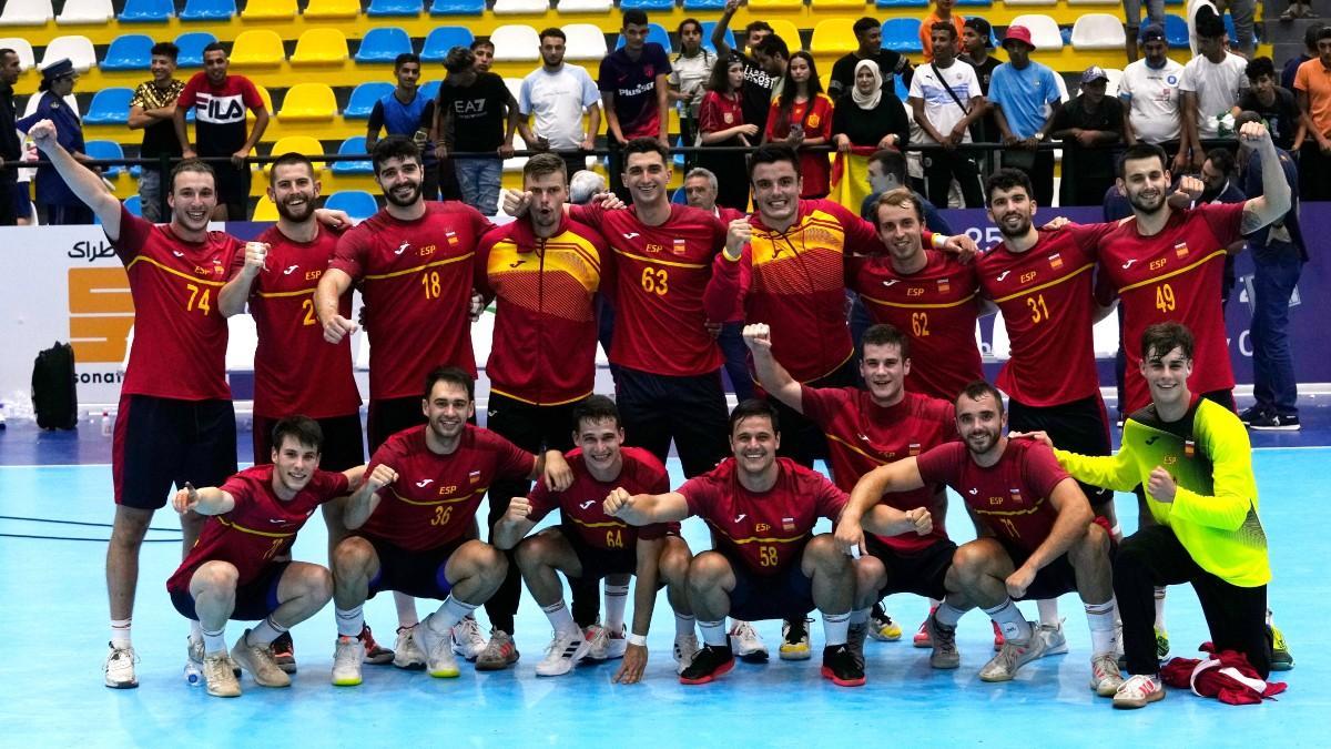 Imagen de los 'Hispanos' tras el partido ante Serbia