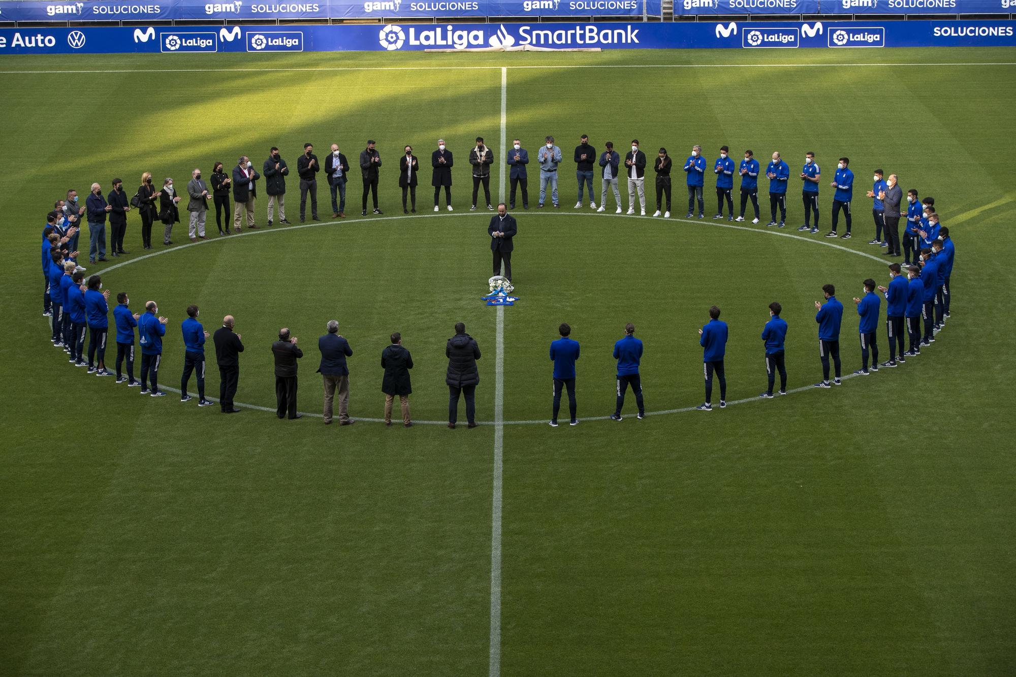 Las imágenes el homenaje a Arnau en el Tartiere