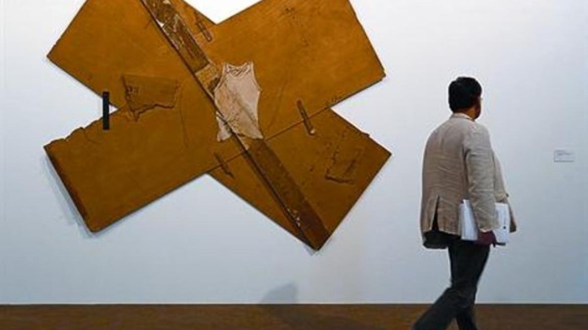 Imagen de una exposición de la Fundació Tàpies