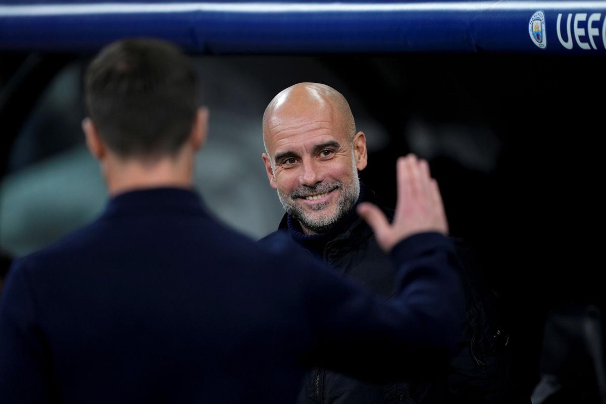 Pep Guardiola, head coach of Manchester City, looks on during the UEFA Champions League 2025/26 League Phase MD6 match between Real Madrid C.F. and Manchester City at Bernabeu stadium on December 10, 2025 in Madrid, Spain. AFP7 10/12/2025 ONLY FOR USE IN SPAIN. Oscar J. Barroso / AFP7 / Europa Press;2025;SOCCER;SPAIN;SPORT;ZSOCCER;ZSPORT;Real Madrid C.F. v Manchester City - Uefa Champions League 2025/26 League Phase MD6