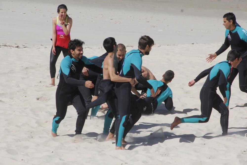 El Sapo se pone a punto en la playa de Mogor