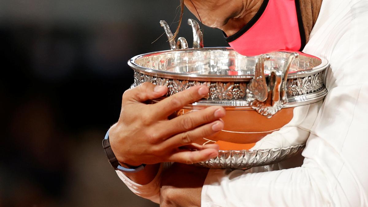 Rafa Nadal, tras ganar Roland Garros.