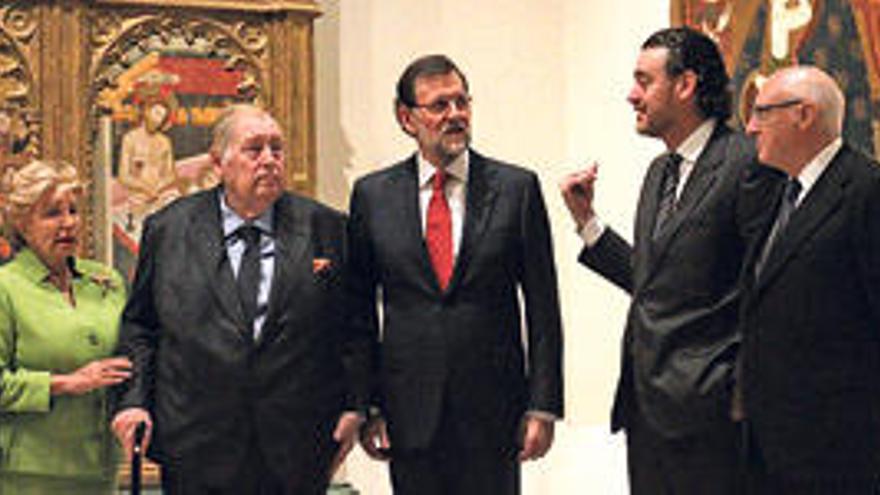 Milagros Benegas, Várez Fisa, Rajoy, Miguel Zugaza y Pérez-LLorca.