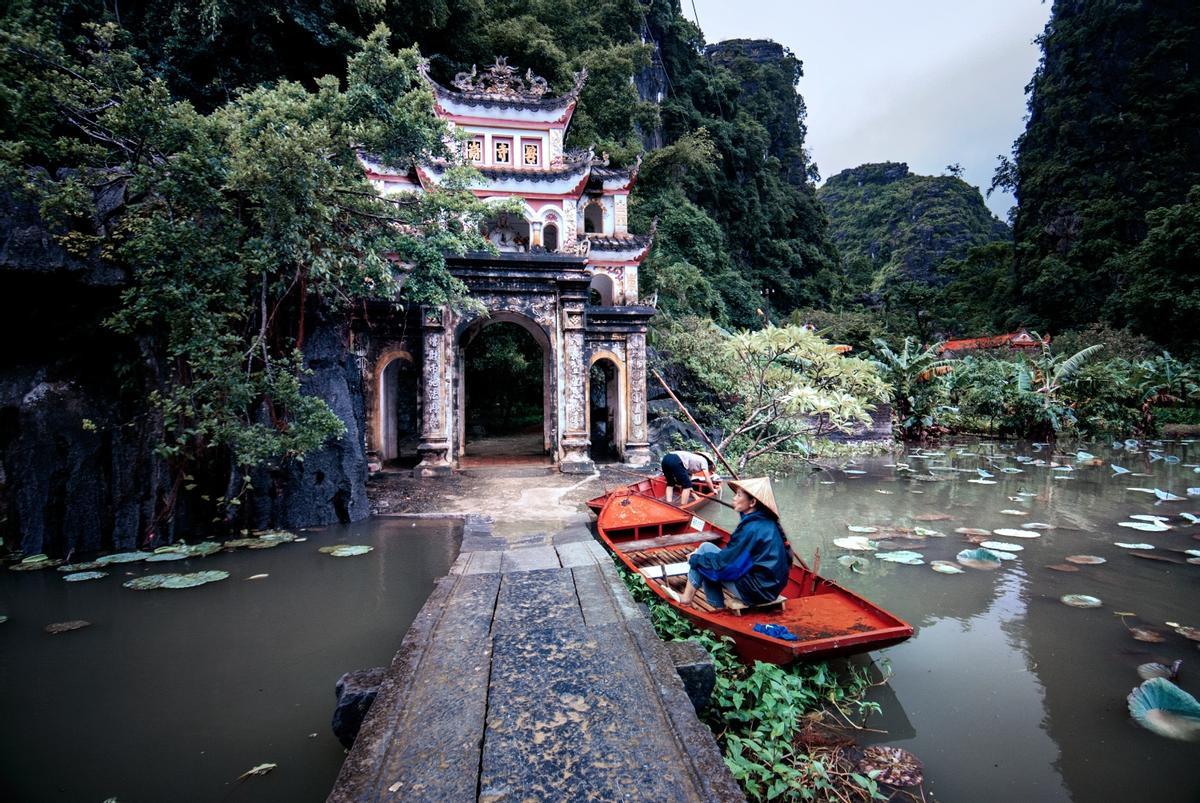 Pagoda de Bich Dong en Ninh Binh.