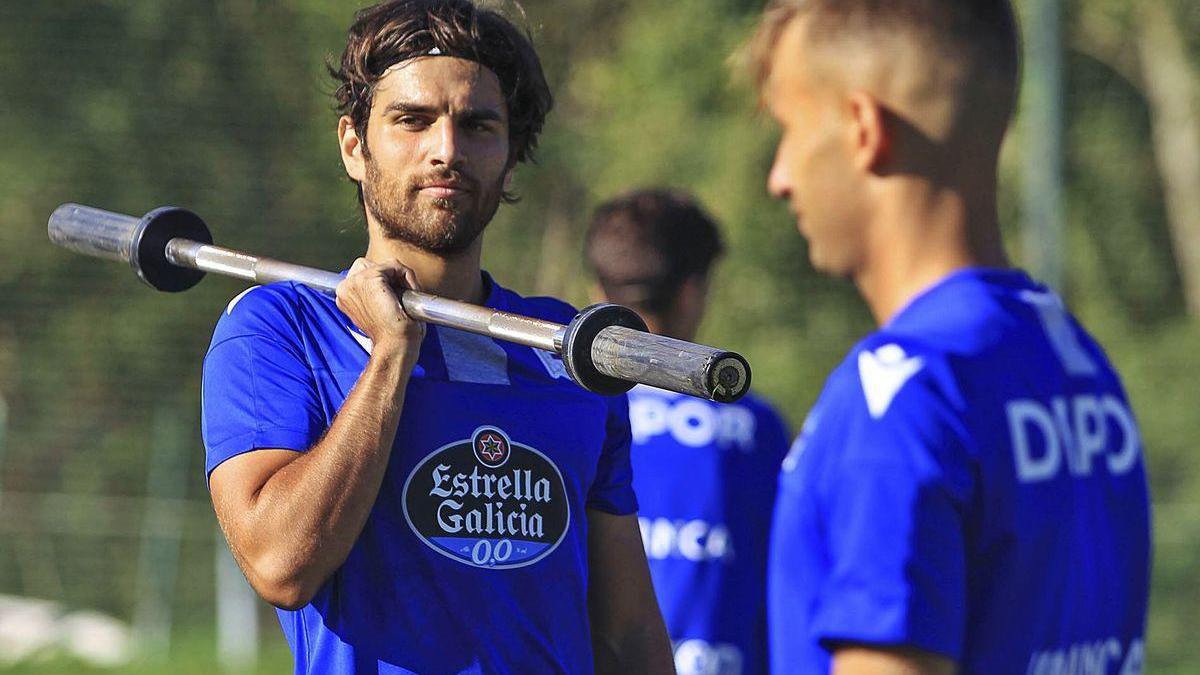 Michele Somma, durante un entrenamiento en la ciudad deportiva.