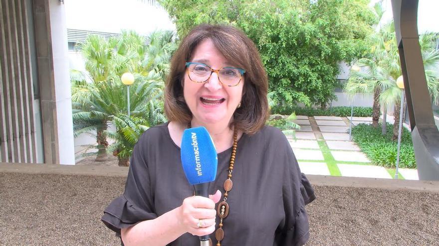 Amparo Navarro, rectora de la Universidad de Alicante, invita a seguir la actualidad de Hogueras en INFORMACIÓNTV