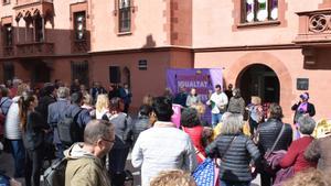 Manifestación del 8M en Viladecans el pasado 2023.