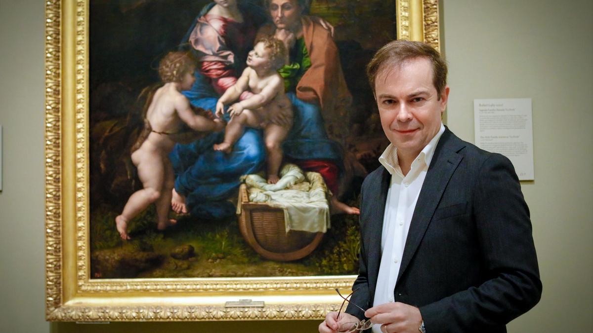Javier Sierra (Teruel, 1971), en el Museo del Prado de Madrid