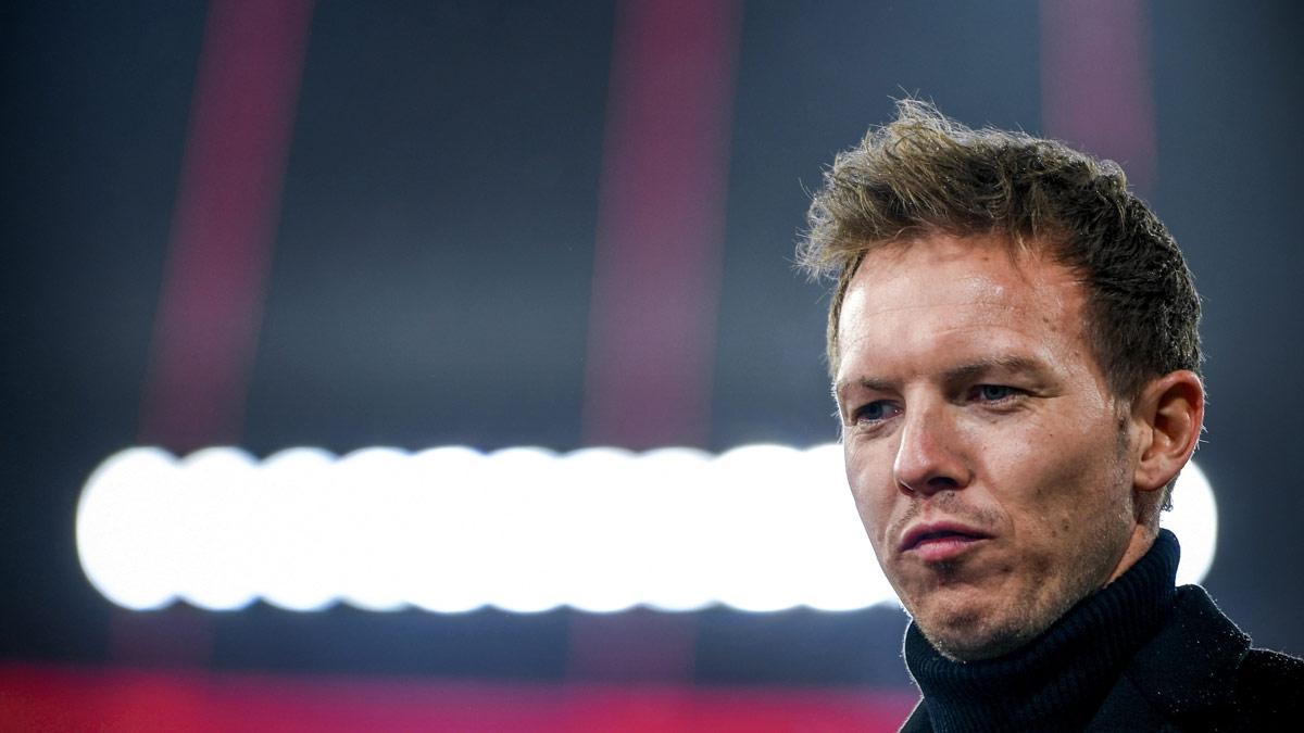 Nagelsmann, durante un partido contra el Barça